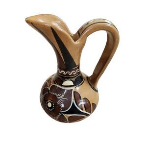 Vintage Bohemian Mexico Mexican Jug Pottery Boho
